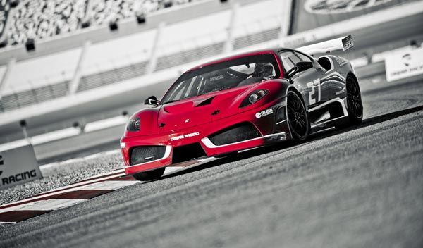 non street legal Ferrari F430 GT race car, Ferrari F430 GT, laps in a Ferrari